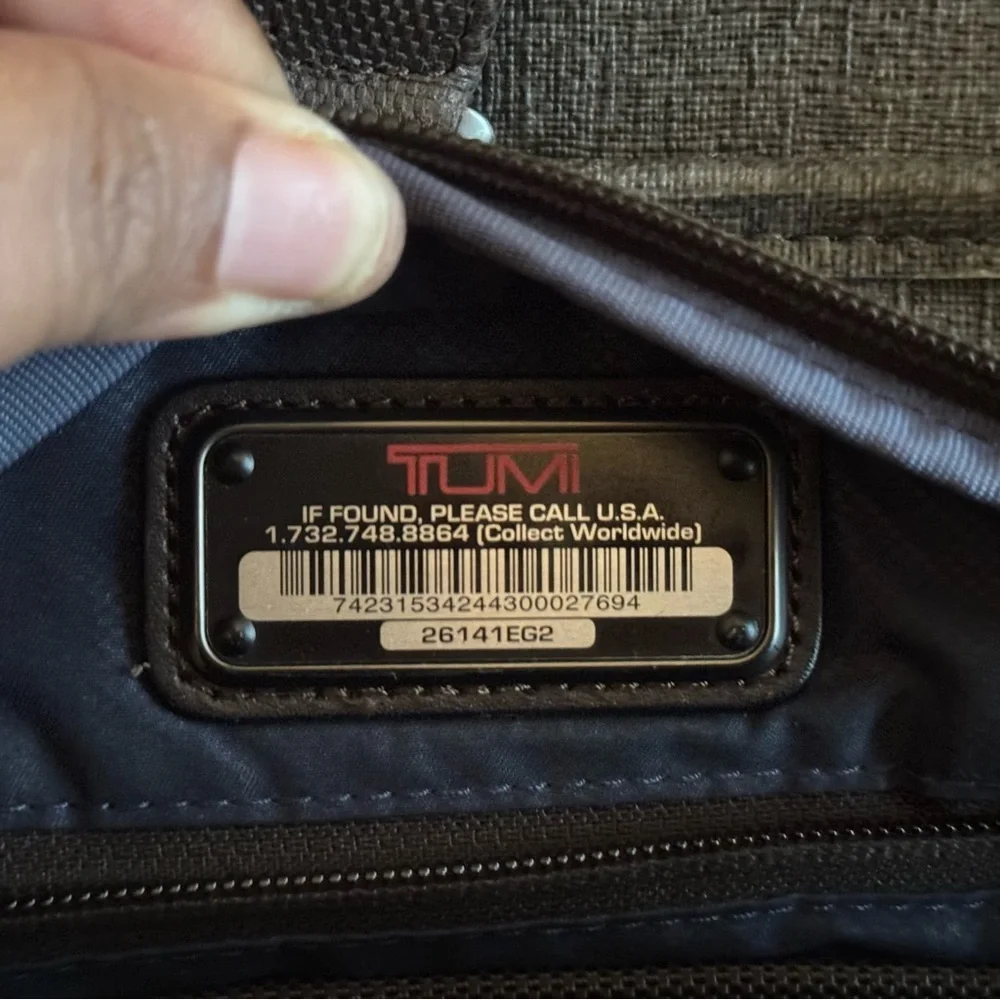 TUMI Alpha 2 Expandable Organizer Computer Brief Laptop Bag – Earl Grey